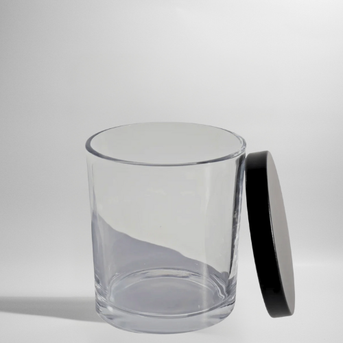 Kaarsenhouder met zwarte deksel