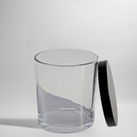 Kaarsenhouder met zwarte deksel